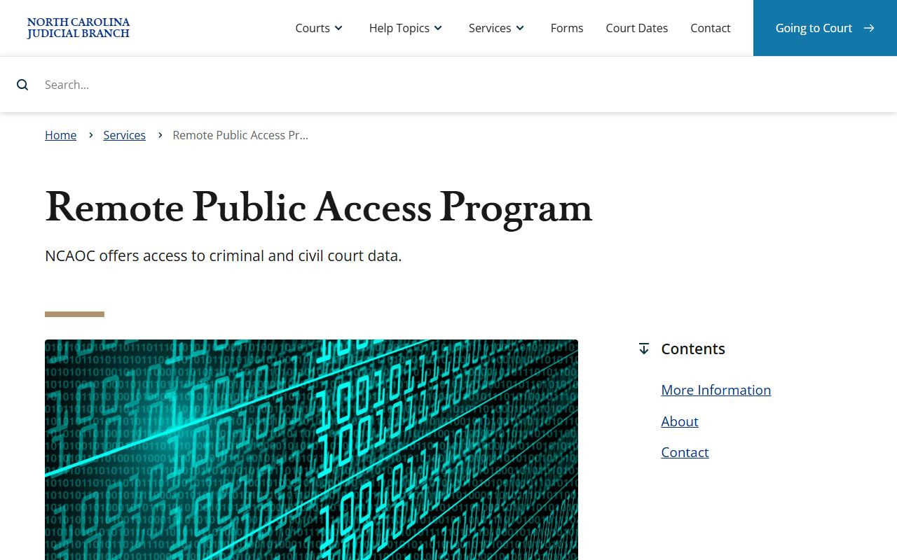 Alexander County court records Remote Public Access Program