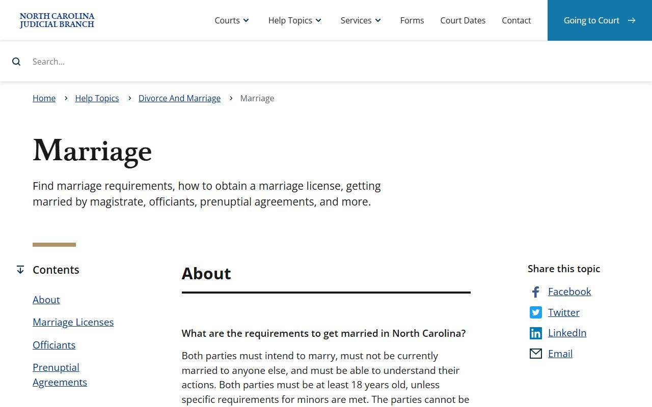 Alexander County marriage records North Carolina marriage requirements