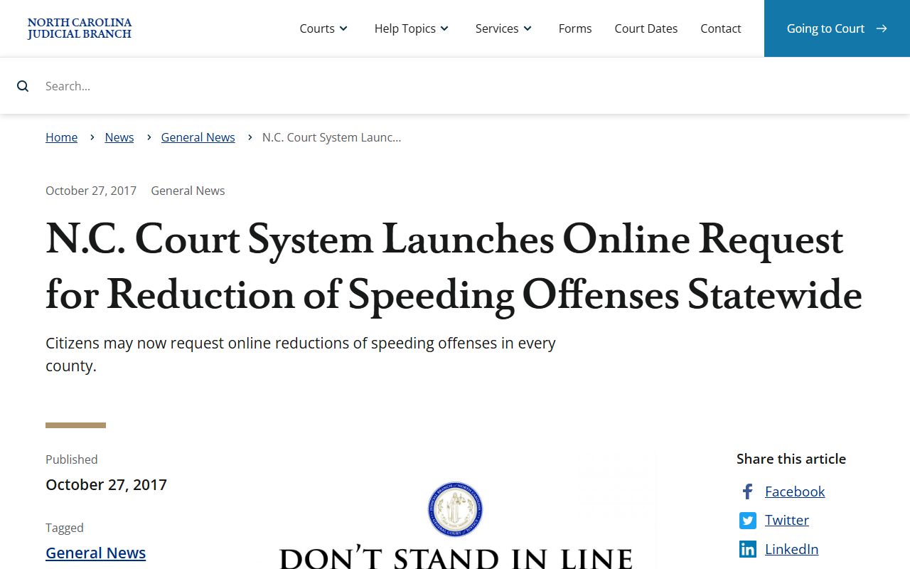 Alexander County traffic court records online speeding reduction
